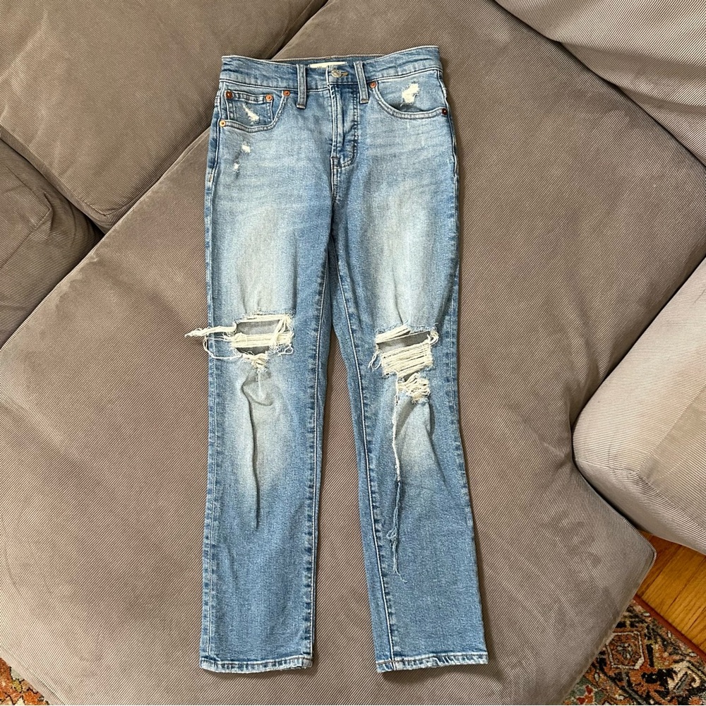 Madewell Women’s Size 24P Denim The Perfect Vintage Jean Mom High Rise Straight